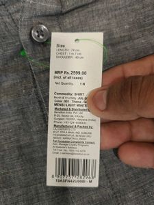 Brand New Benetton linen shirt with tags.