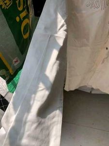 White Designer Shirt with Golden Stud Deta