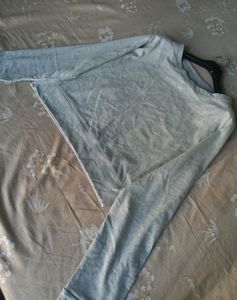 Casual Gray Crop Top