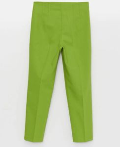 Green Straight Leg Pants