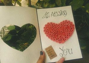 Handmade Love You Quilled Card