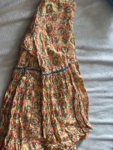 Yellow Floral Print Top