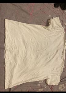Graphic Print White T-shirt(unused )