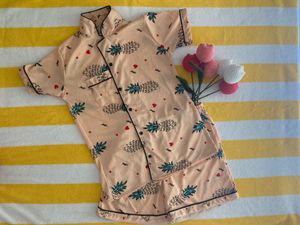 Pineapple Print Pajama Set