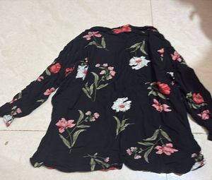 Floral Print Button-Down Shirt