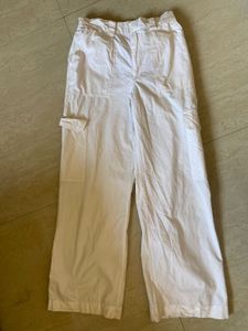 White Cargo Pants