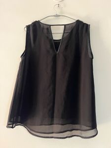Black Georgette Top