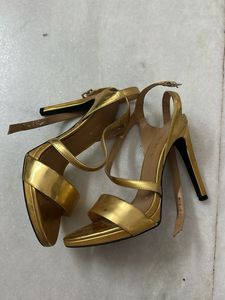 Zara Gold Heels - Size 40