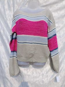 Striped Knit Pullover 💜