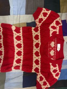 Red Heart Knit Sweater