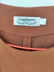 Brown Korean Style Dress