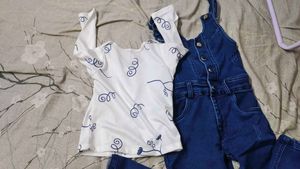 Cute Denim Overalls Dungaree