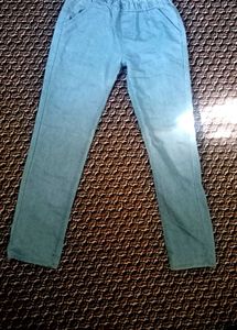 Girls Light Blue Casual Pants 👖