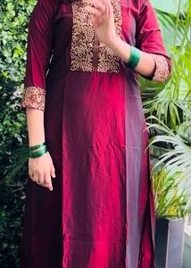 Never Used Elegant Maroon EKurtaSize M&amp;