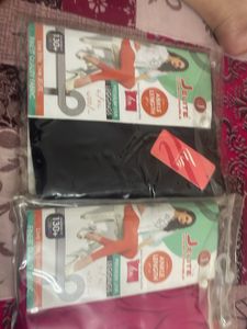 Ankle Length Leggings Black And Rose