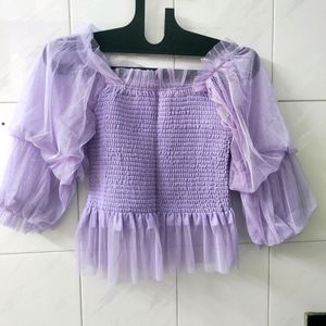 Beautiful Lavender Smoky Top