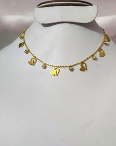 Anti Tarnish Golden Butterfly Charms Neckpiece