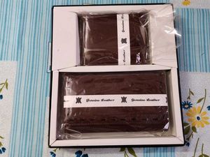 Genuine Leather Wallet Set for Men & Women