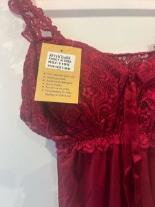 Red Lace Lingerie Set - Size M
