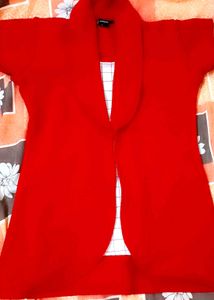 Red And White Combination Top🤗