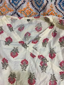 Floral Print Cotton Kurti