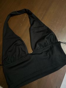 Black Halter Top