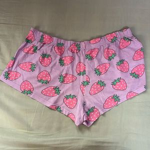 Strawberry Print Shorts