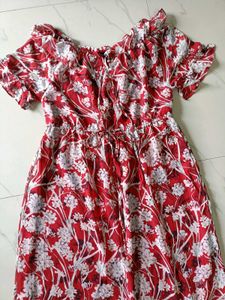 Latin Quarters Red Floral Print Maxi Dress