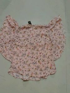 Floral Top &amp; Teal Tiered Palazzo Set