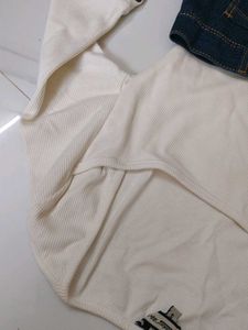 Denim Mini Skirt &amp; Top Set