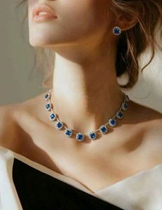 Blue Stone Jewelry Set