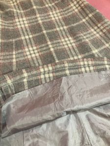 Plaid Mini wool Dress