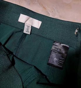 H&amp;M Green Formal Straight-leg Trousers