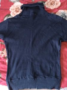 Cute Navy Turtleneck Sweater