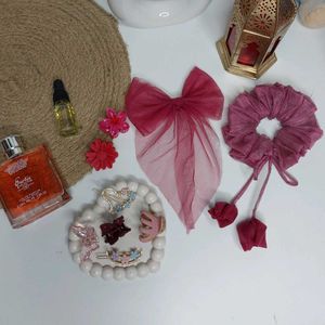 Combo Of 9 Pcs Hair Accessories 😍