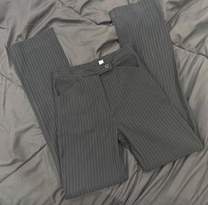 Black striped pants