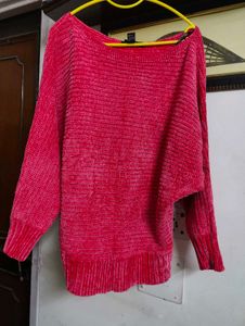 Red Knit Sweater Forever 21