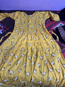 Floral Yellow Dress