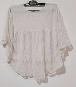 Elegant White Lace Top