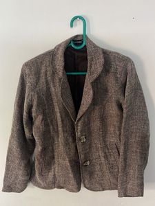 Stylish Brown Textured Coat