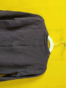 Purple Knit Full Sleeve Sweater