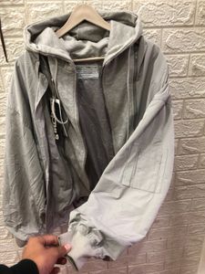Gray Glitchez Zip-Up Hoodie