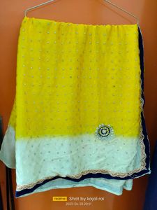 Yellow Party Wear Saree