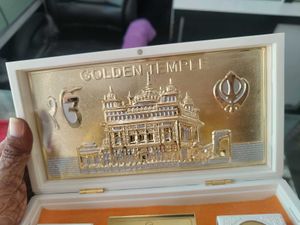 Gold 🪙 plated Golden Temple Showpiece