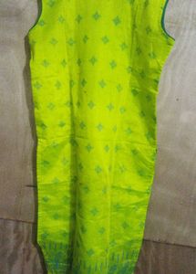Green &amp; Blue Printed Kurti - XXL
