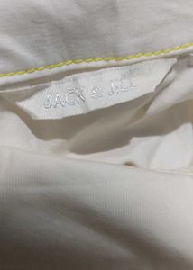 Jack &amp; Jill Vintage White Dress w/ Yellow Buttons