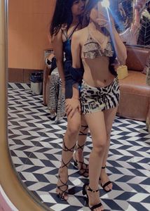 Leopard Print Bikini Top