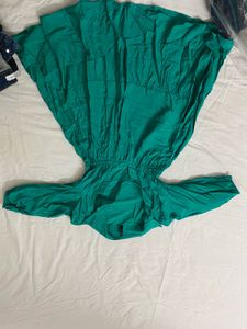 mini green and blue dress