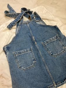 Denim Overalls Skirt