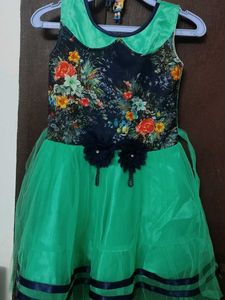 Cute Green Girls Dress